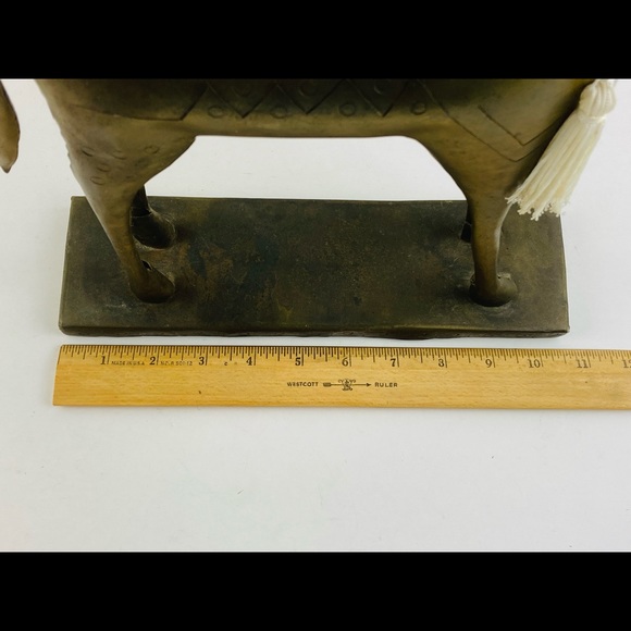 🅾️SOLD🅾️Metal Trojan Horse Figurine 10.5" x 16" - Picture 14 of 14